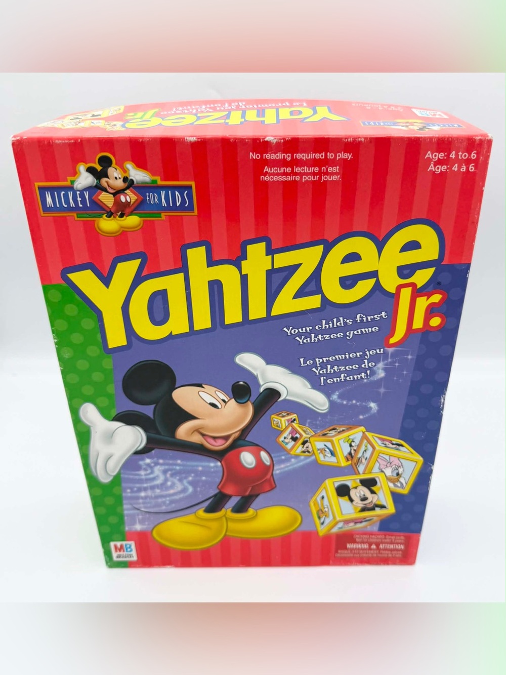 1998 Mickey Kids child’s Yahtzee Game Jr. Milton Bradley